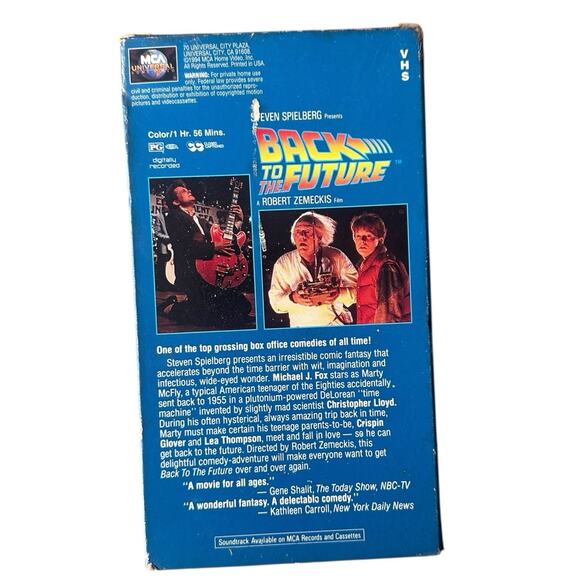 Back to the Future (VHS, 1995) - Picture 2 of 2
